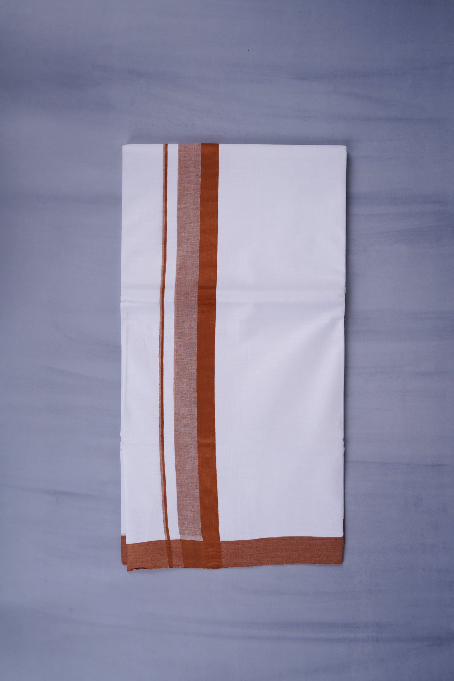 KERALOOM FINISH COTTON 332 W/D DHOTI 3.80 MTR - Brown