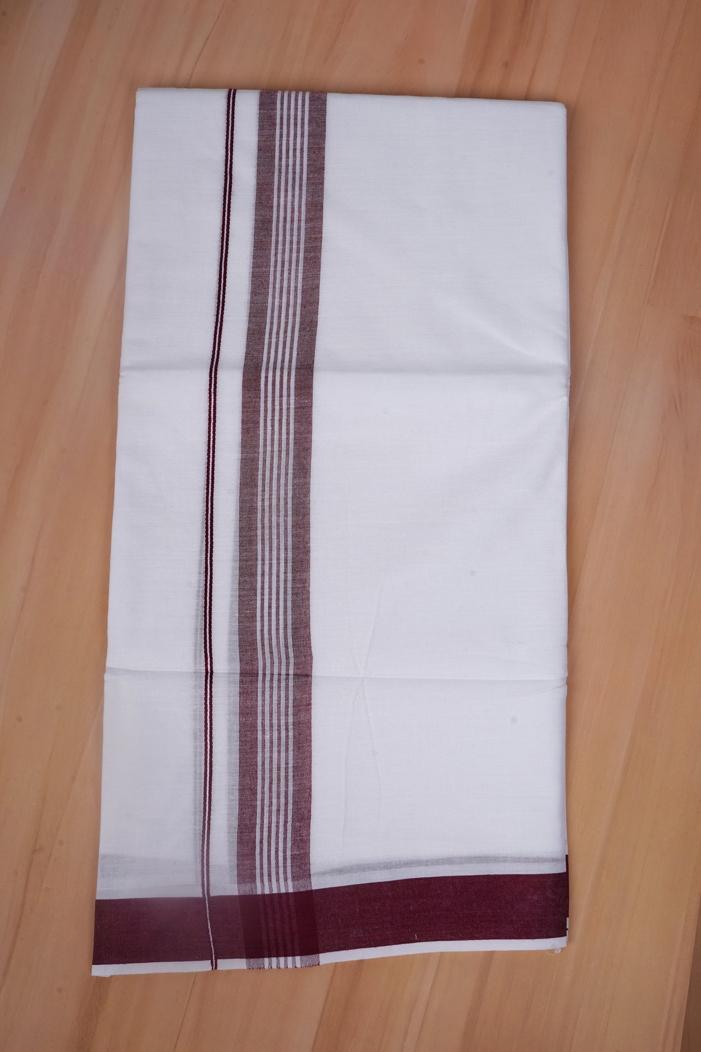 FCD-466 W/D DHOTI 3.80 MTR - Dark maroon