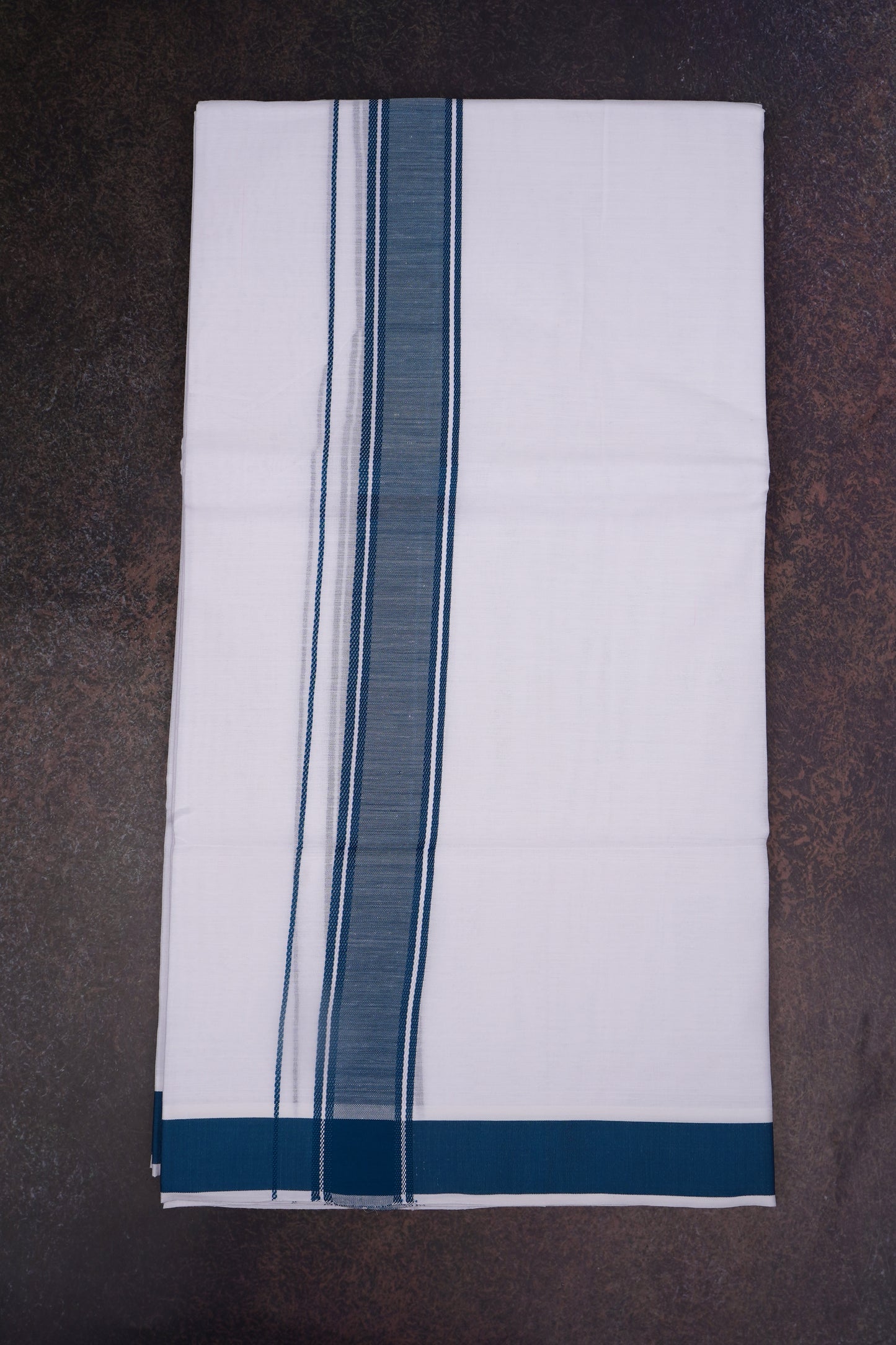 FD-116 W/D DHOTI 3.80 MTR-Dark Blue