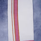 Feather Finish Cotton 2929 W/D Dhothie 3.80 MTR - Dark Pink