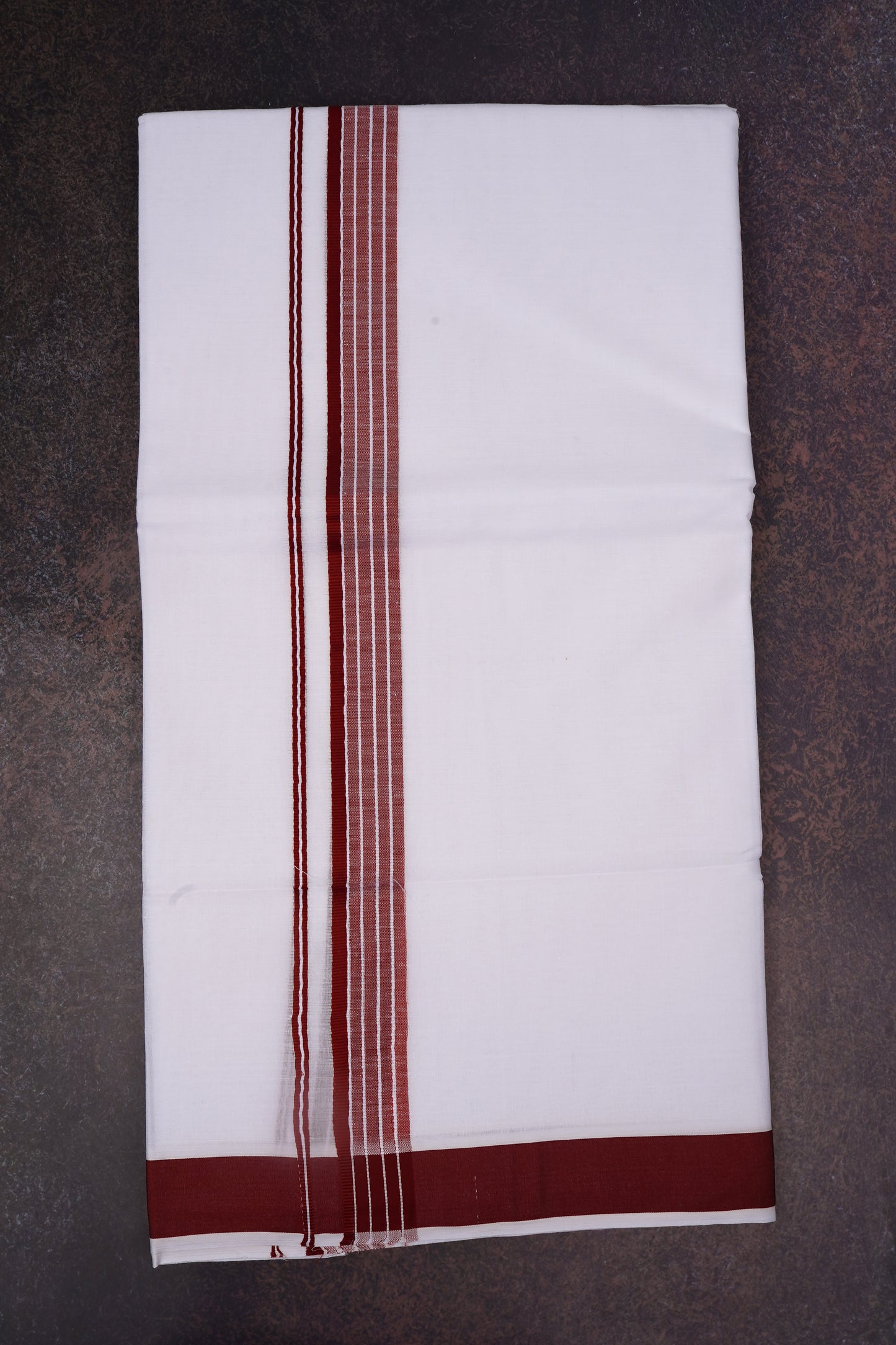 FD-133 W/D DHOTI 3.80 MTR-Dark maroon