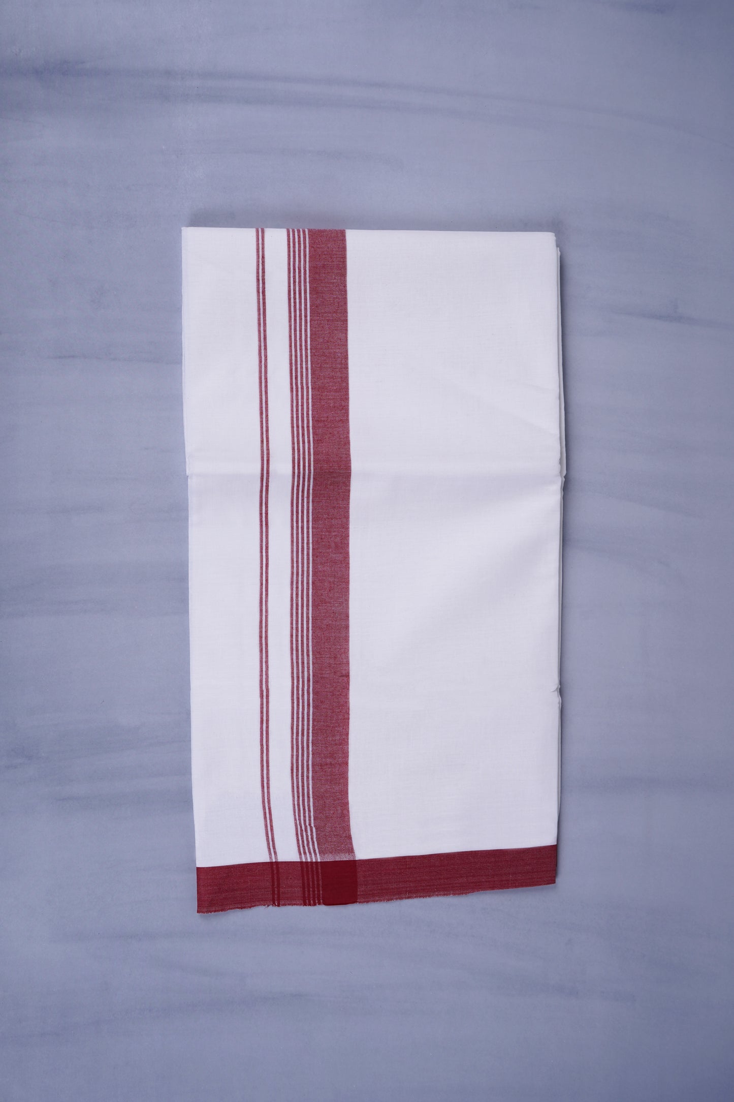 KERALOOM FINISH COTTON 327 W/D DHOTI 3.80 MTR - Maroon