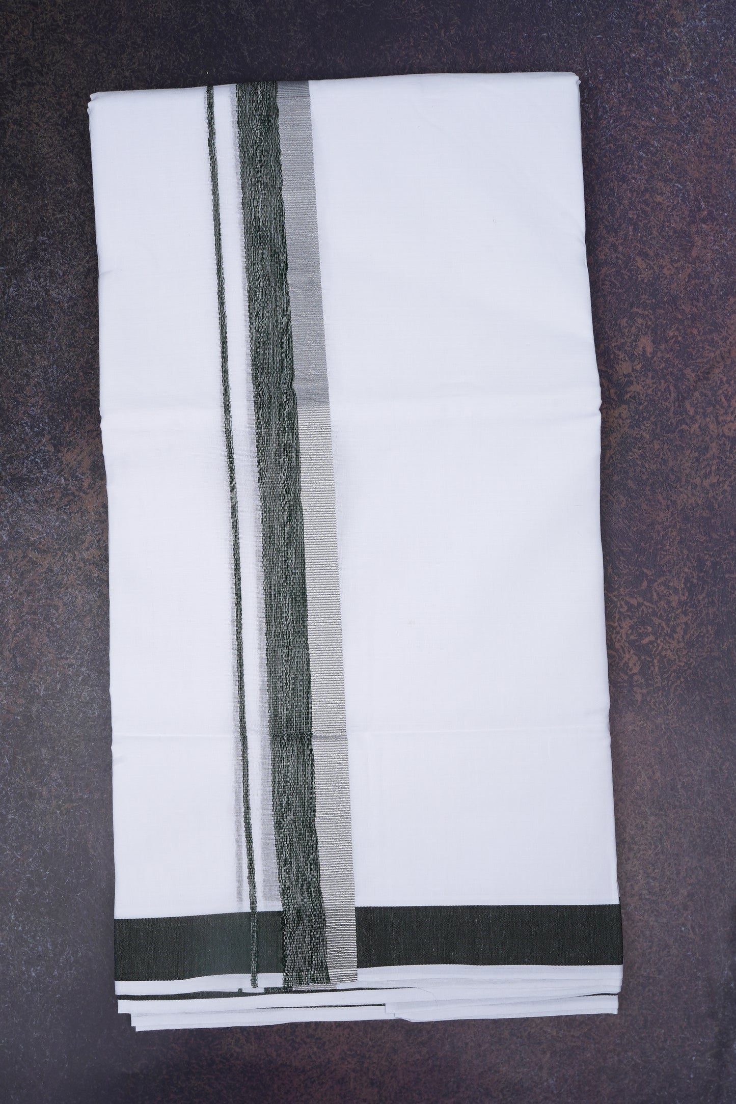 FD-168 W/D DHOTI 3.80 MTR-Dark Green