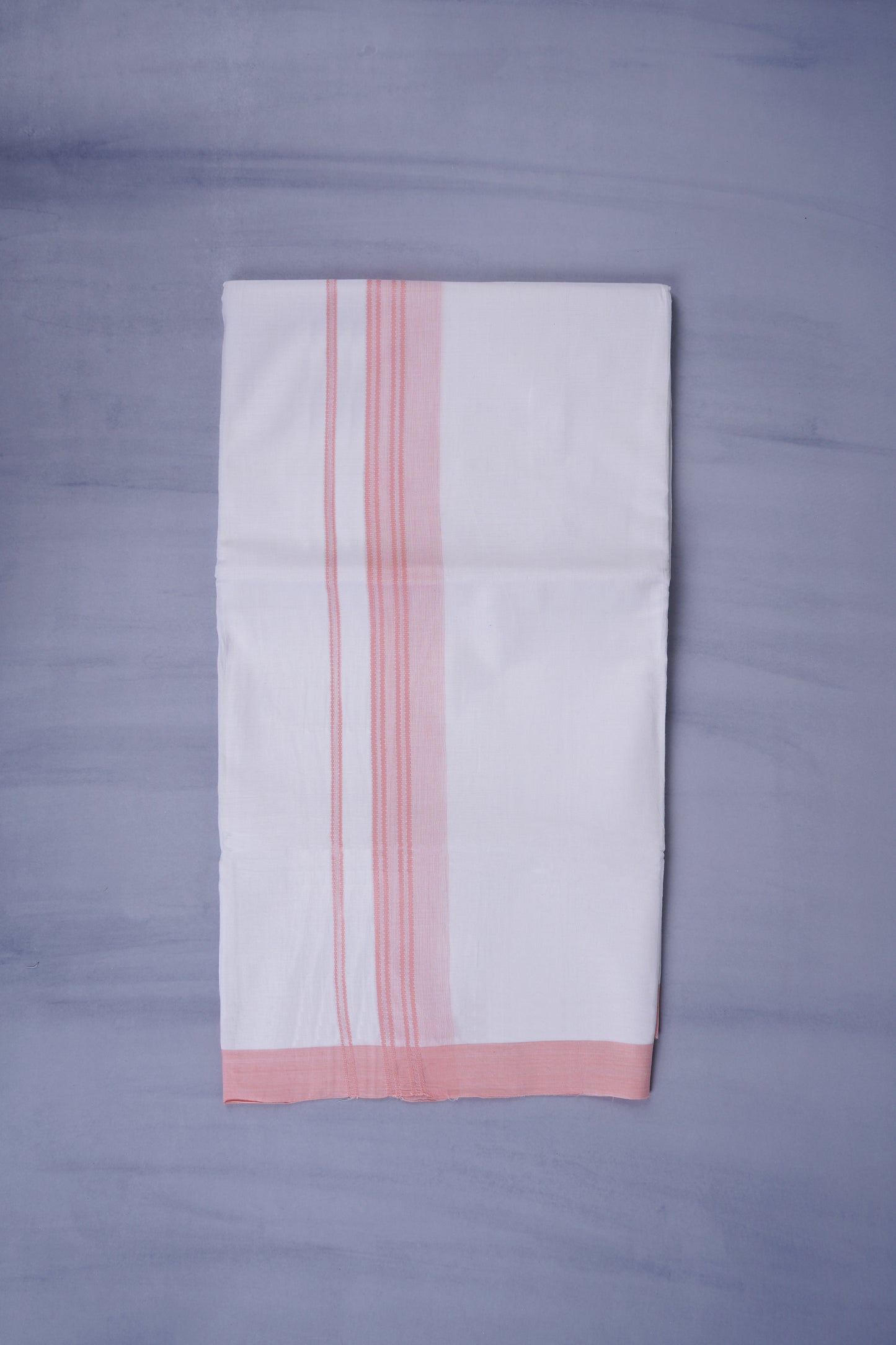 KERALOOM FINISH COTTON 333 W/D DHOTI 3.80 MTR - Pink