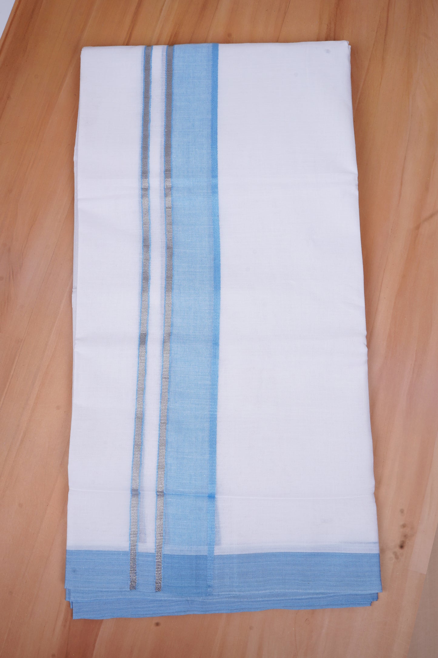 FCD-525 W/D DHOTI 3.80 MTR-Sky Blue