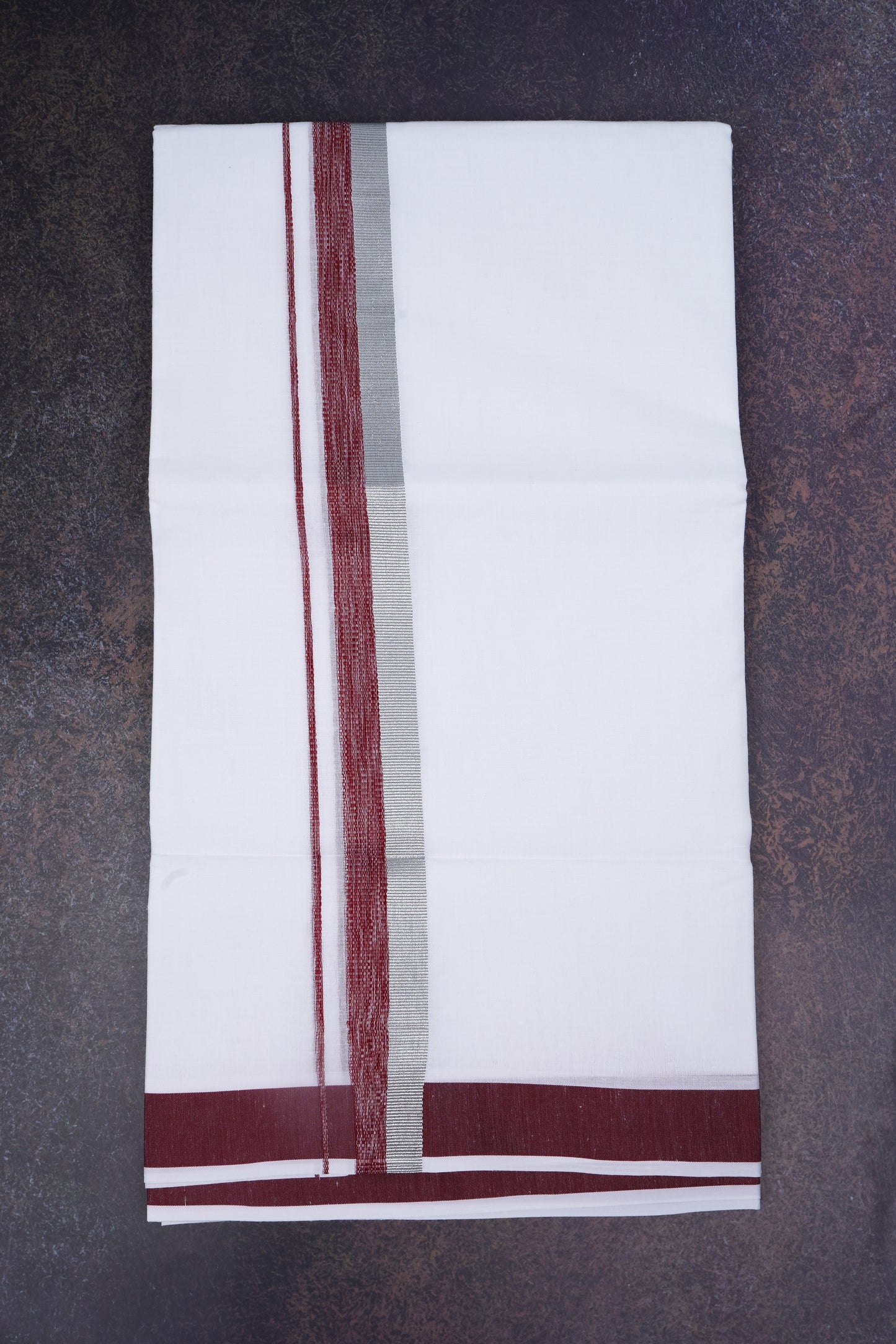 FD-168 W/D DHOTI 3.80 MTR-Maroon