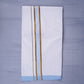 KERALOOM FINISH COTTON 330 W/D DHOTI 3.80 MTR - Sky Blue
