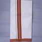KERALOOM FINISH COTTON 329 W/D DHOTI 3.80 MTR - Dark Brown