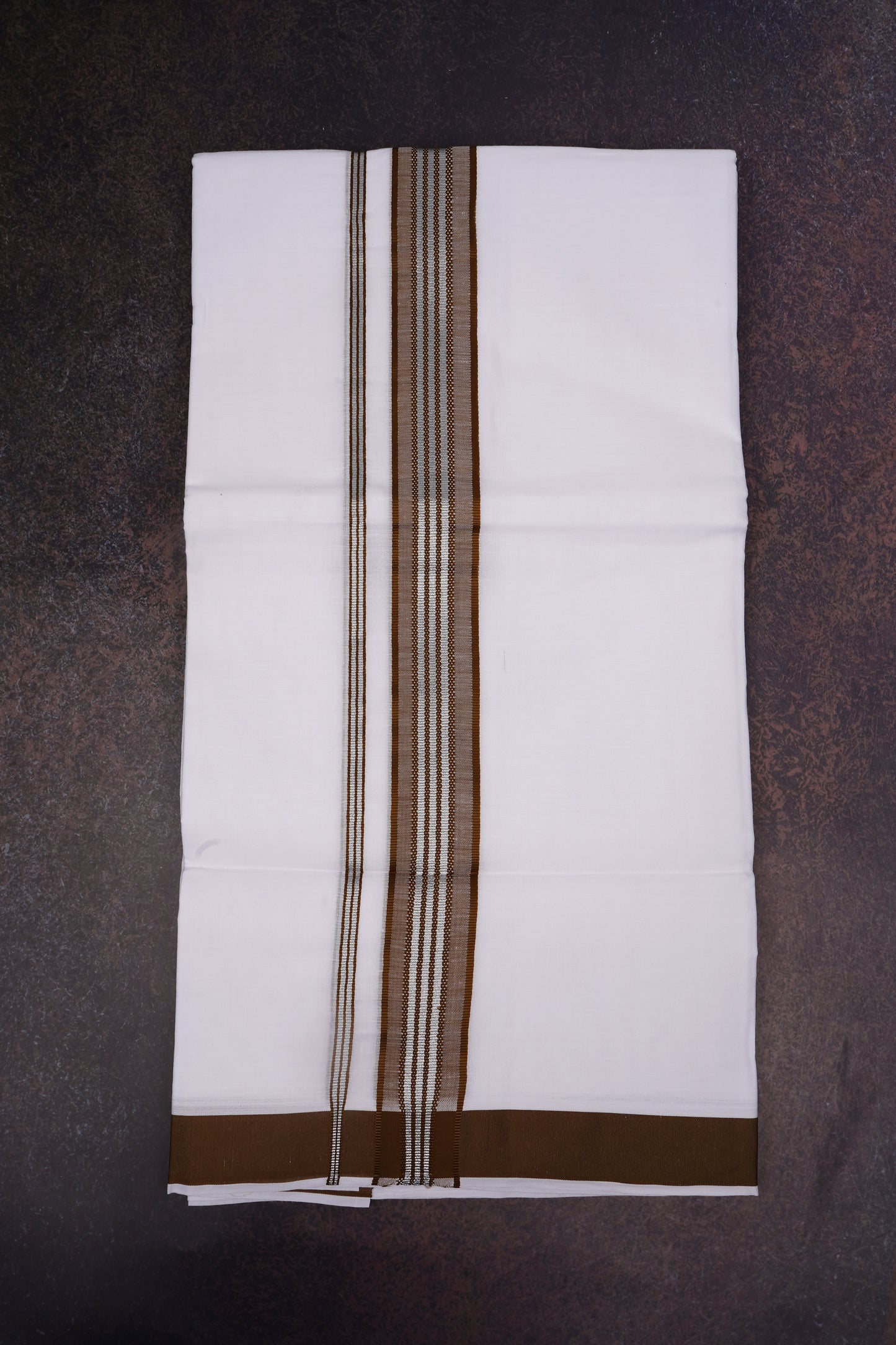FD-166 W/D DHOTI 3.80 MTR-Light Brown
