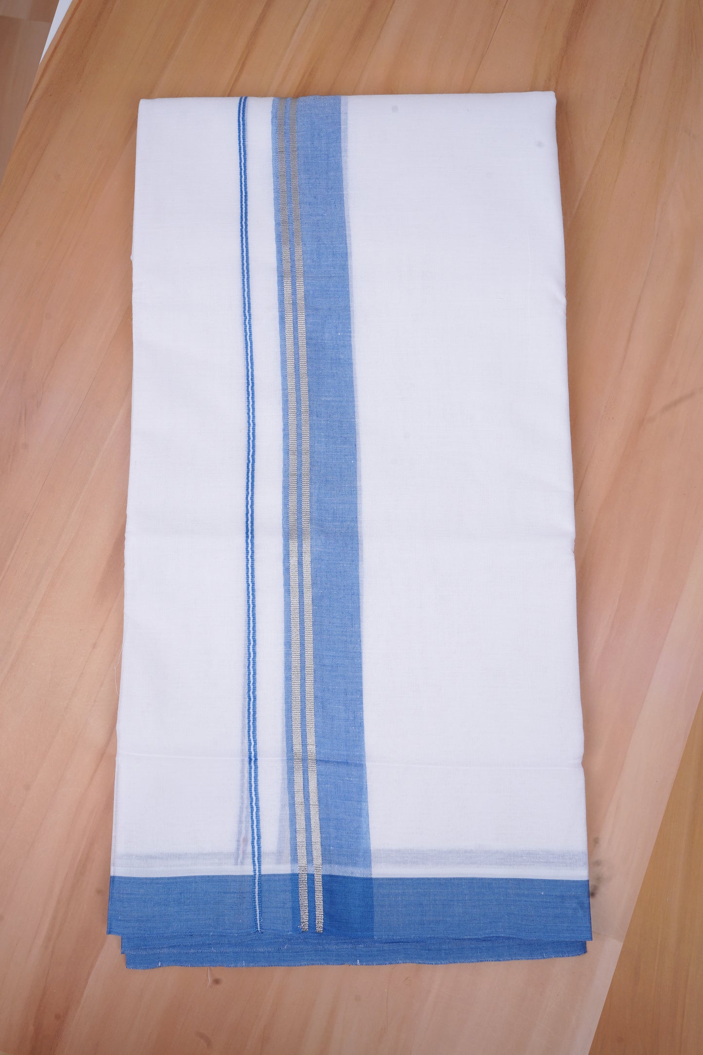 FCD-526 W/D DHOTI 3.80 MTR-Sky Blue