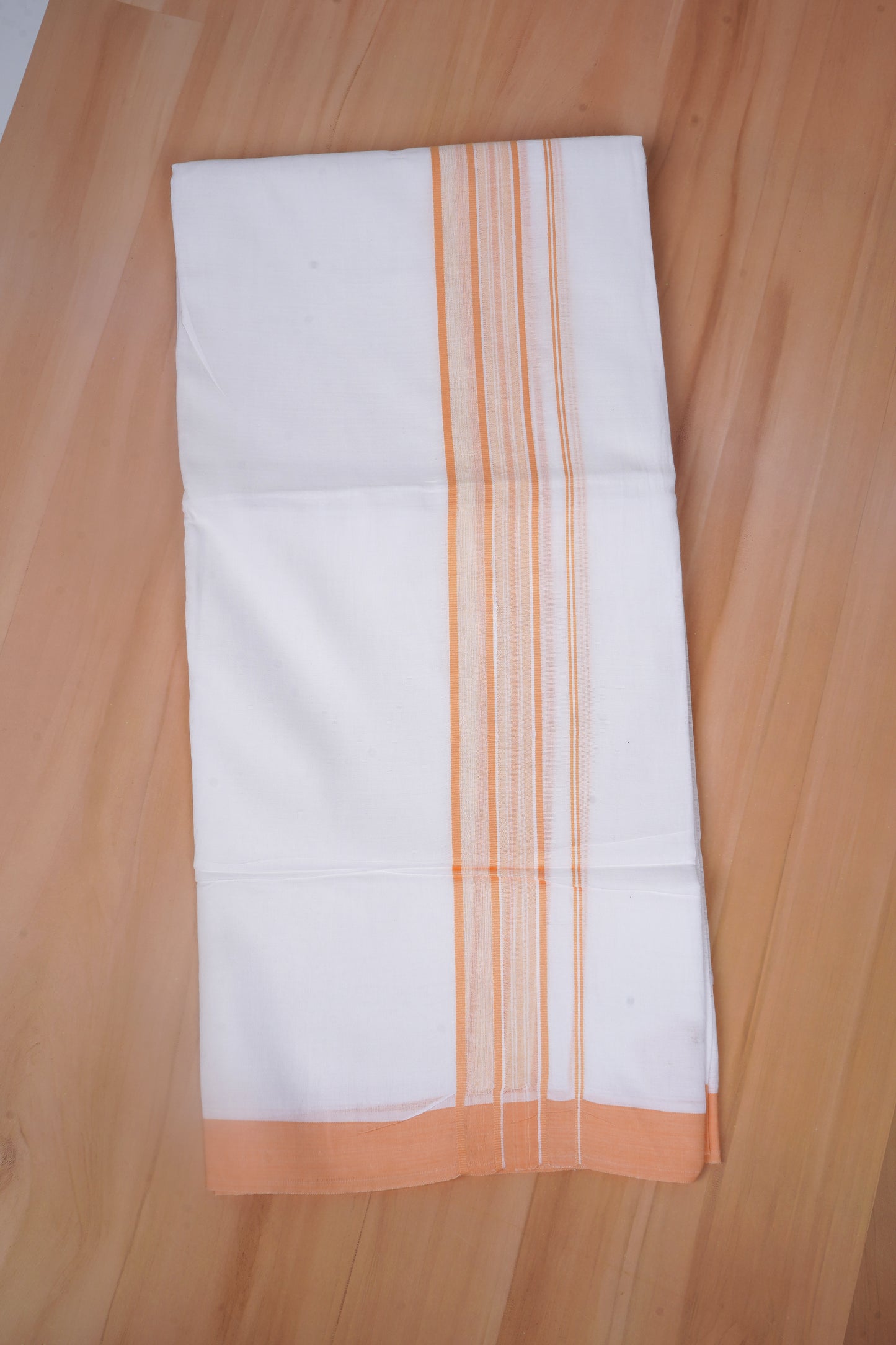 FCD-583 W/D DHOTI 3.80 MTR - Light Orange