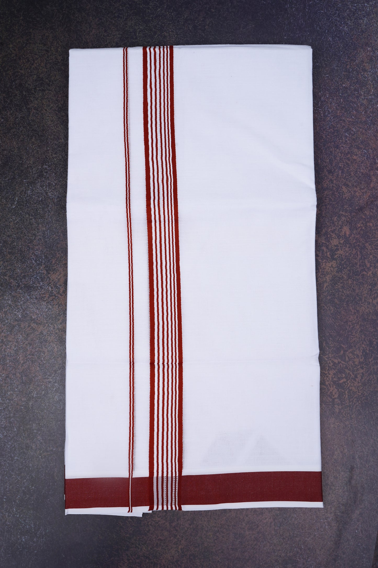 FD-158 W/D DHOTI 3.80 MTR-Dark Brown