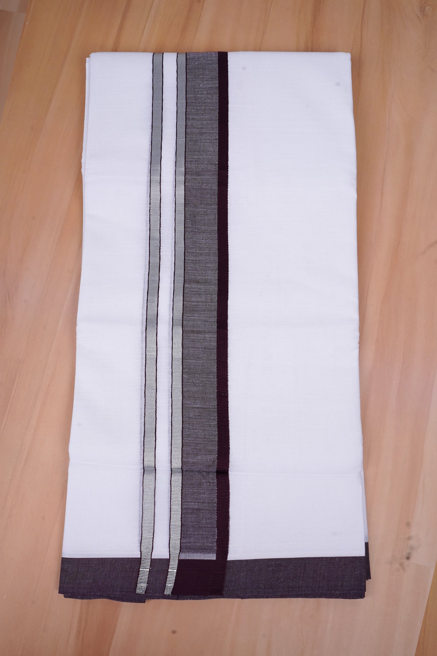 FCD-525 W/D DHOTI 3.80 MTR-Dark Maroon