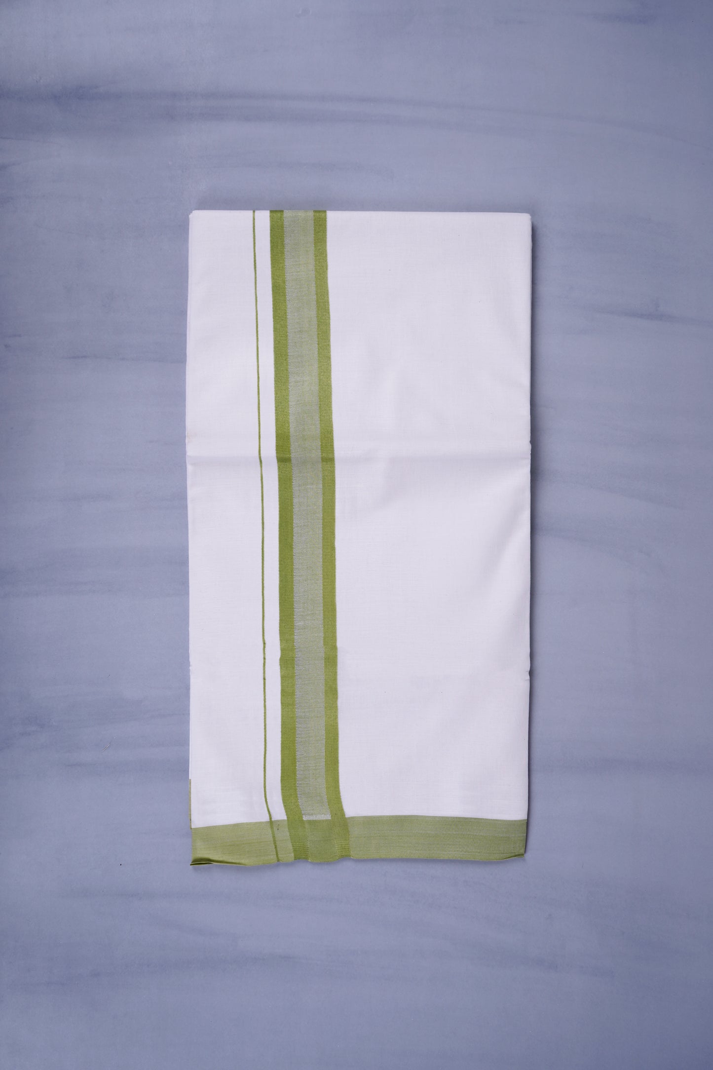 KERALOOM FINISH COTTON 329 W/D DHOTI 3.80 MTR - Green