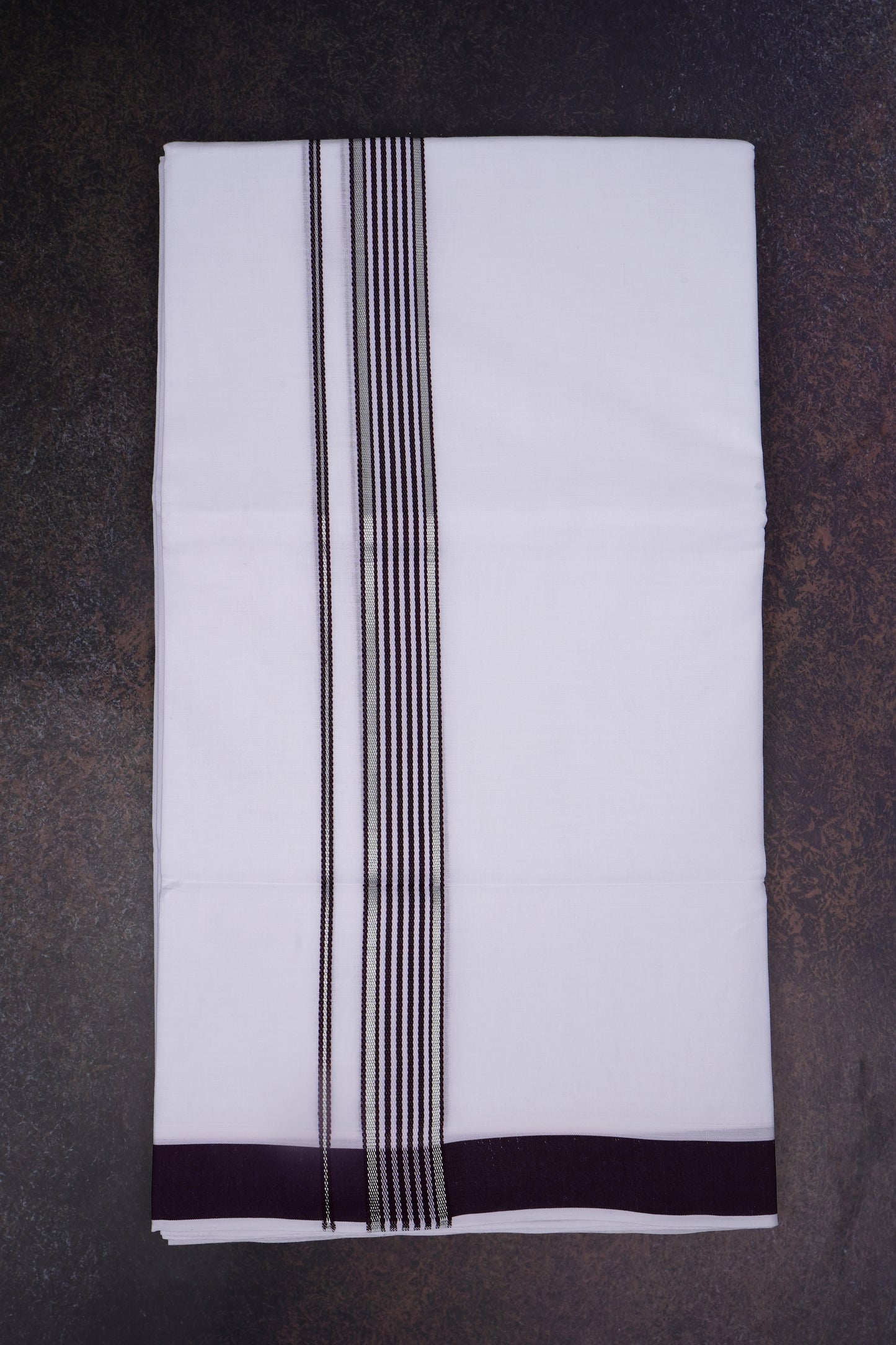 FD-137 W/D DHOTI 3.80 MTR-Light Brown
