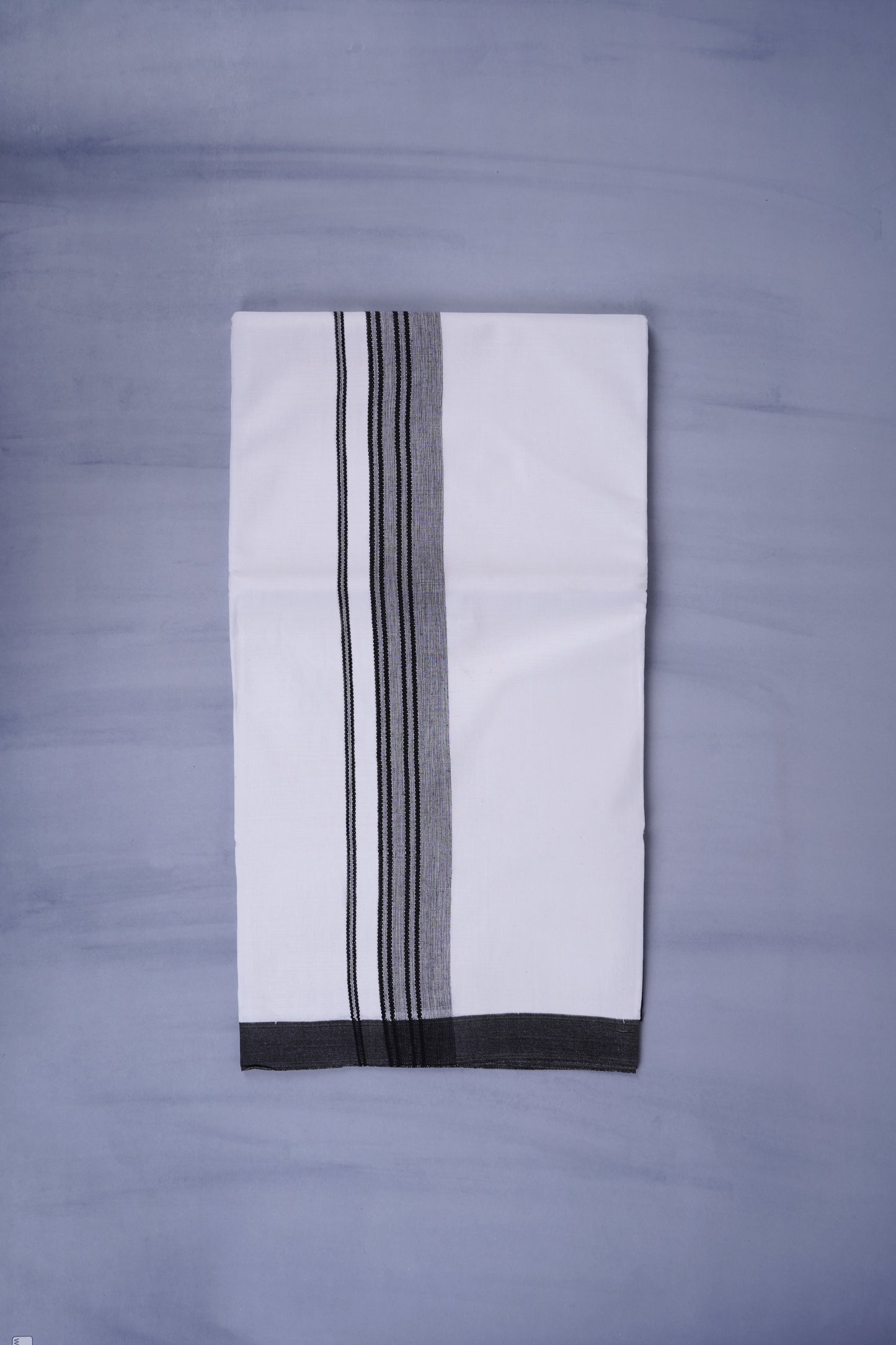 KERALOOM FINISH COTTON 333 W/D DHOTI 3.80 MTR - Black