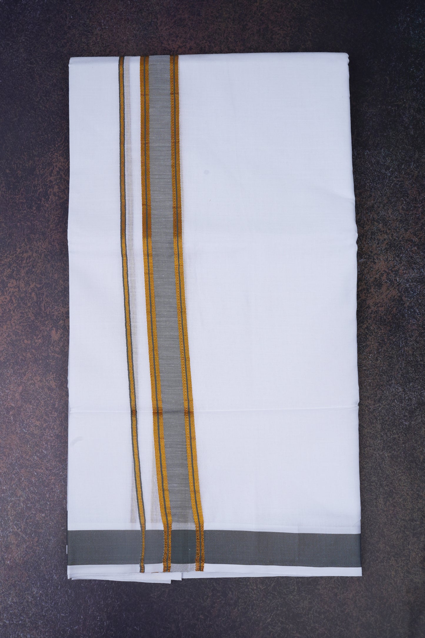 FD-172 W/D DHOTI 3.80 MTR- Gray