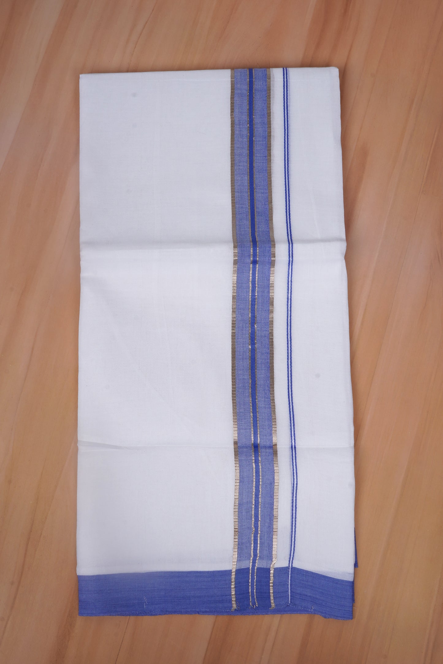 FCD-477 W/D DHOTI 3.80 MTR - Blue