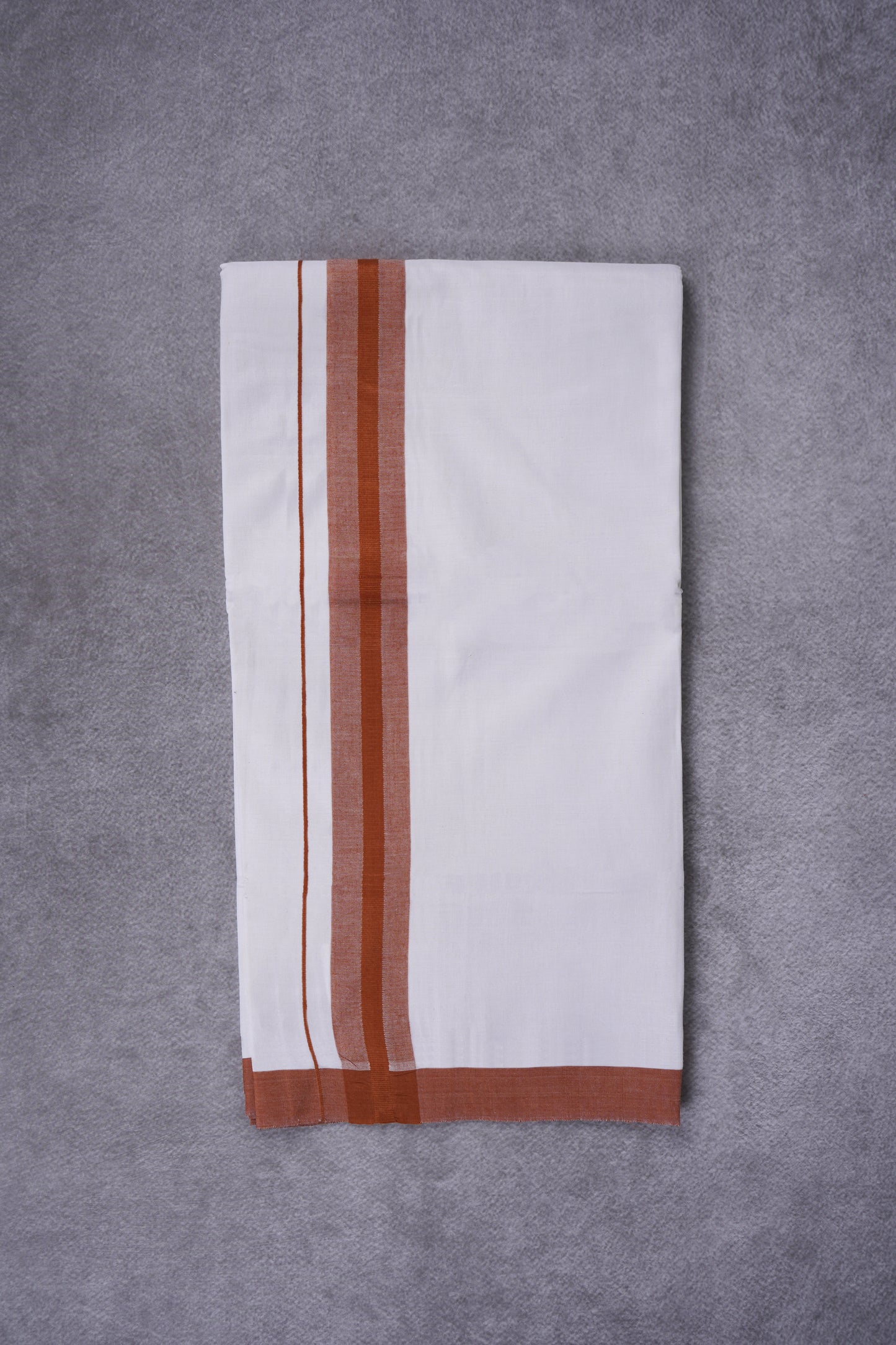 KERALOOM FINISH COTTON 326 W/D DHOTI 3.80 MTR - Brown