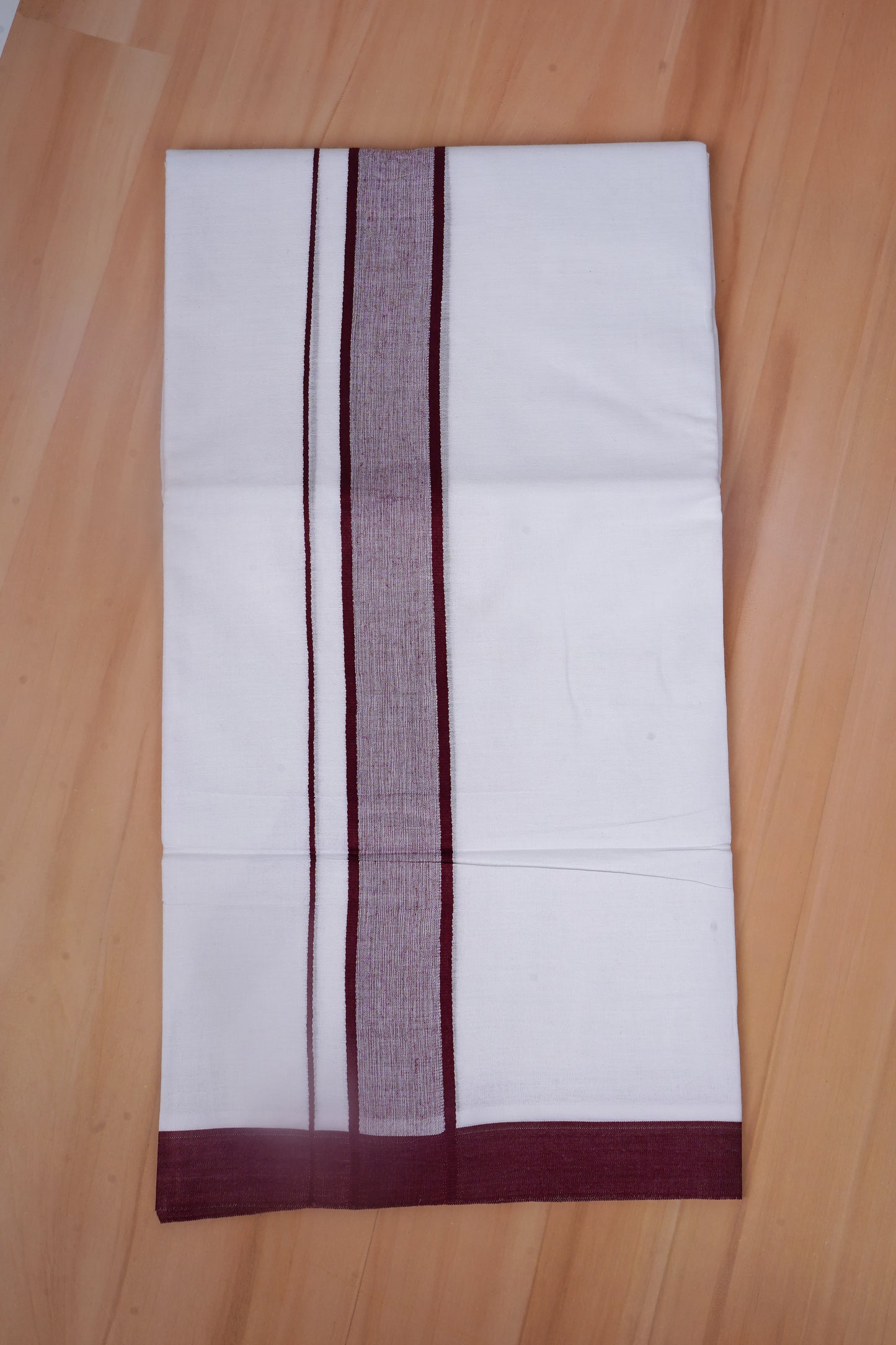 FCD-568 W/D DHOTI 3.80 MTR - Dark Maroon