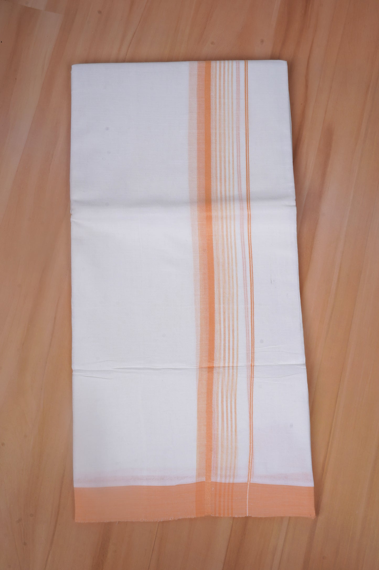 FCD-587 W/D DHOTI 3.80 MTR - Light Orange