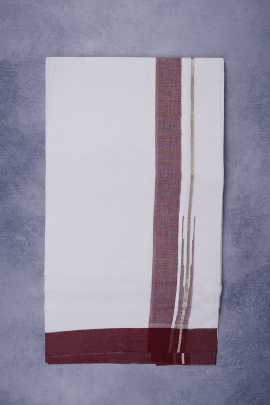 WINNER CHUTTY 802 W/D DHOTHIE 3.80 MTR - Maroon