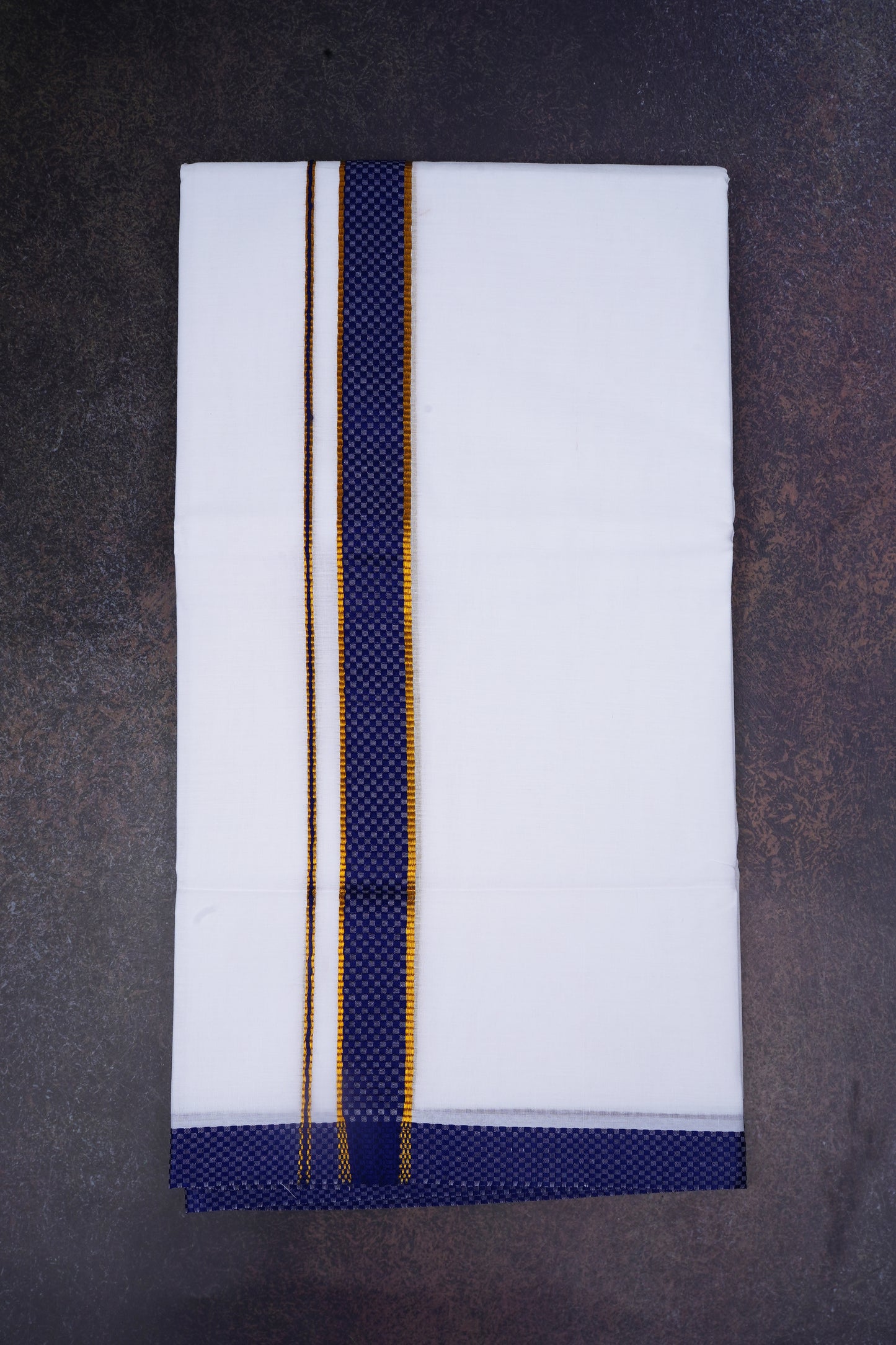 FD-200 W/D DHOTI 3.80 MTR-Dark Blue