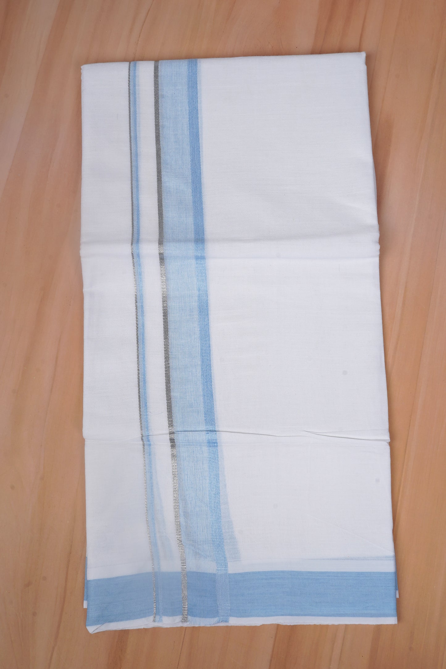 FCD-403 W/D DHOTI 3.80 MTR - Sky Blue