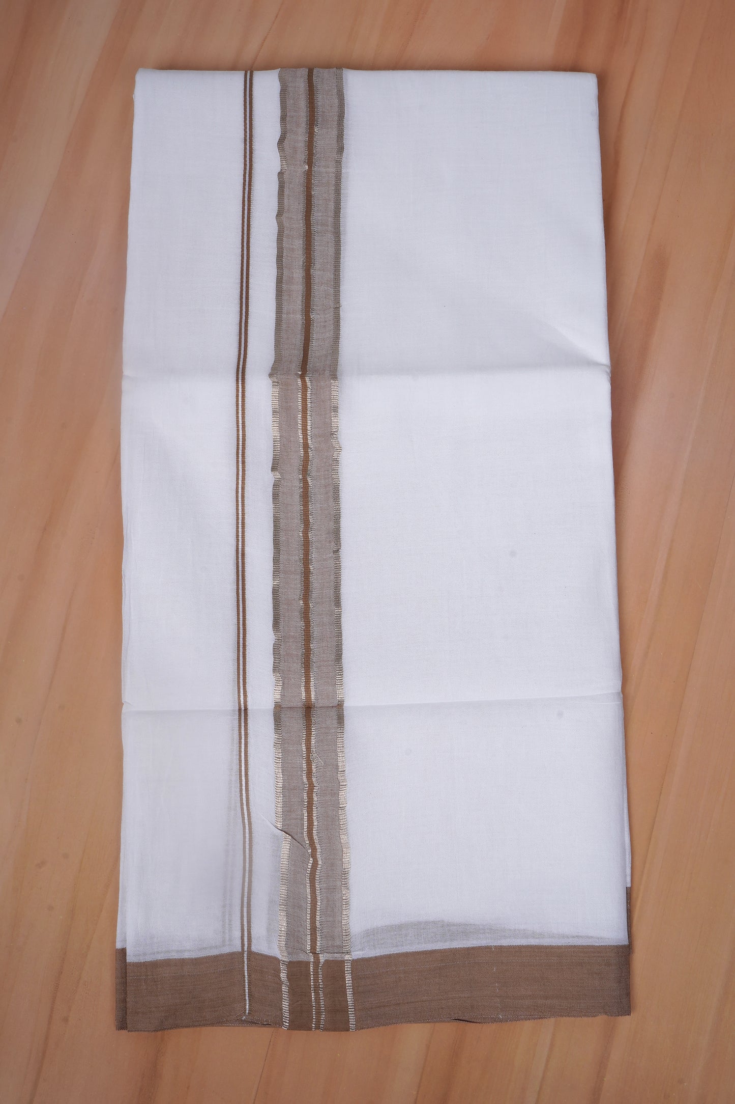 FCD-477 W/D DHOTI 3.80 MTR - Light Brown