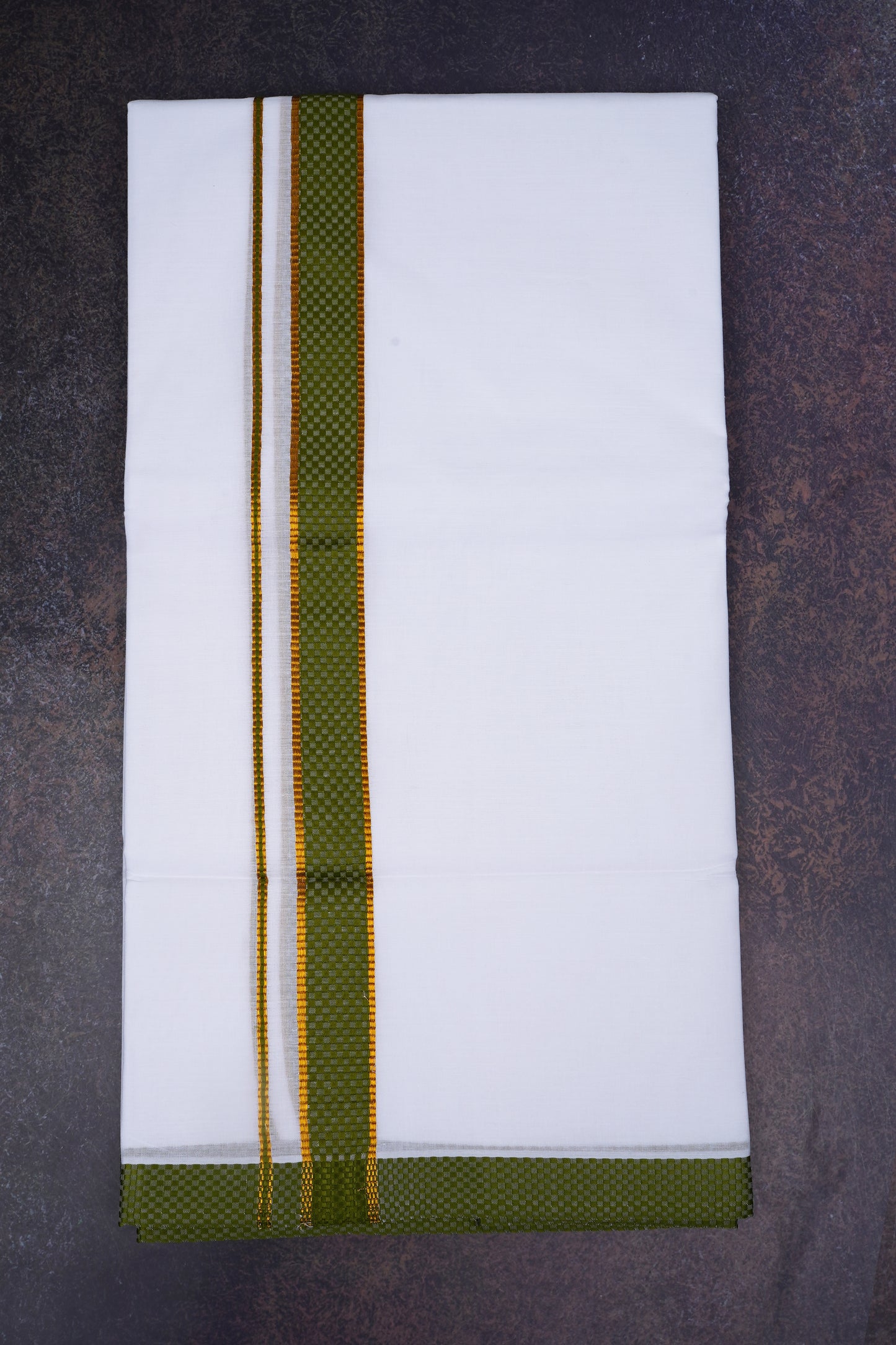 FD-200 W/D DHOTI 3.80 MTR-Dark Green