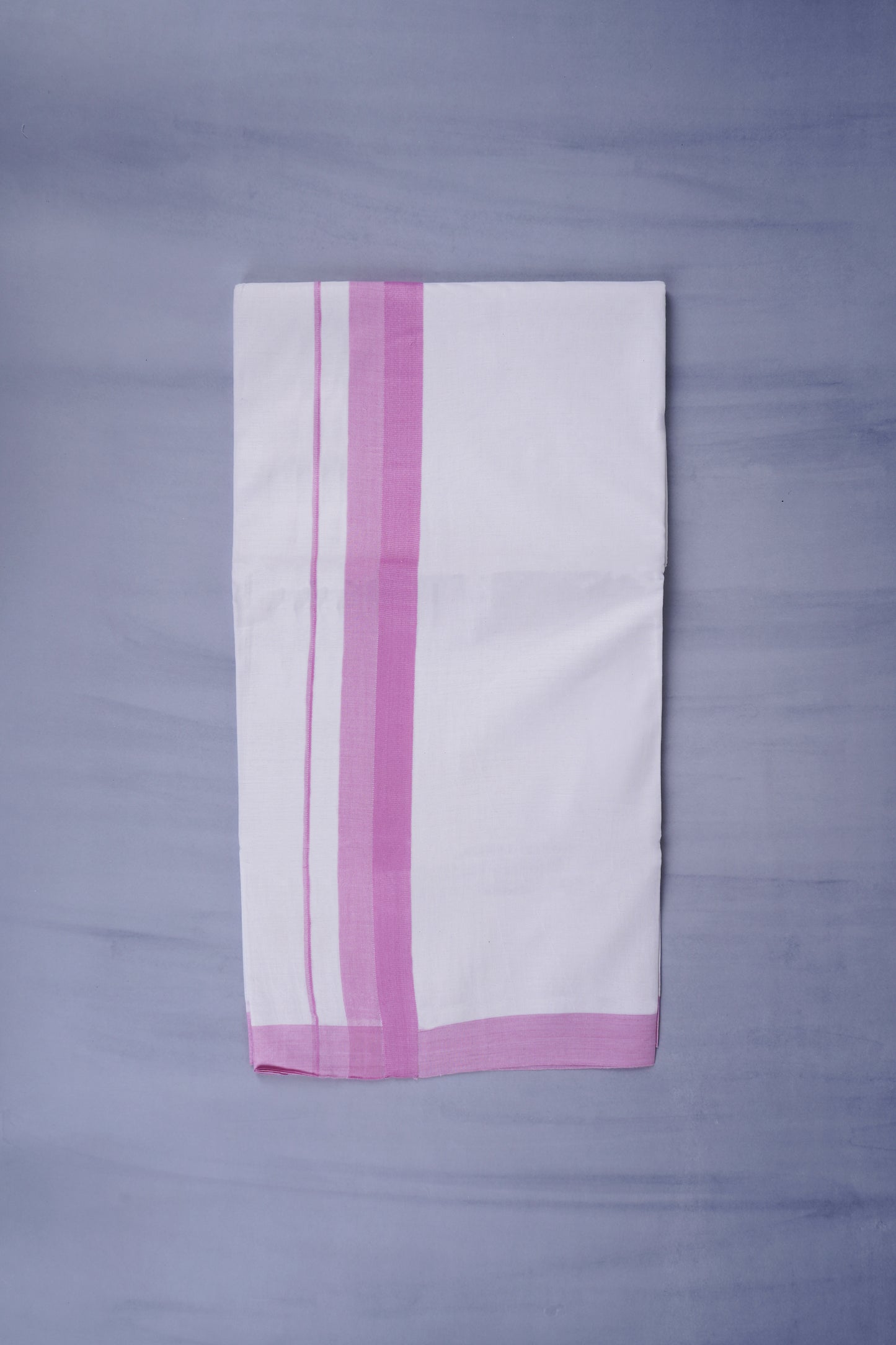 KERALOOM FINISH COTTON 332 W/D DHOTI 3.80 MTR - Pink