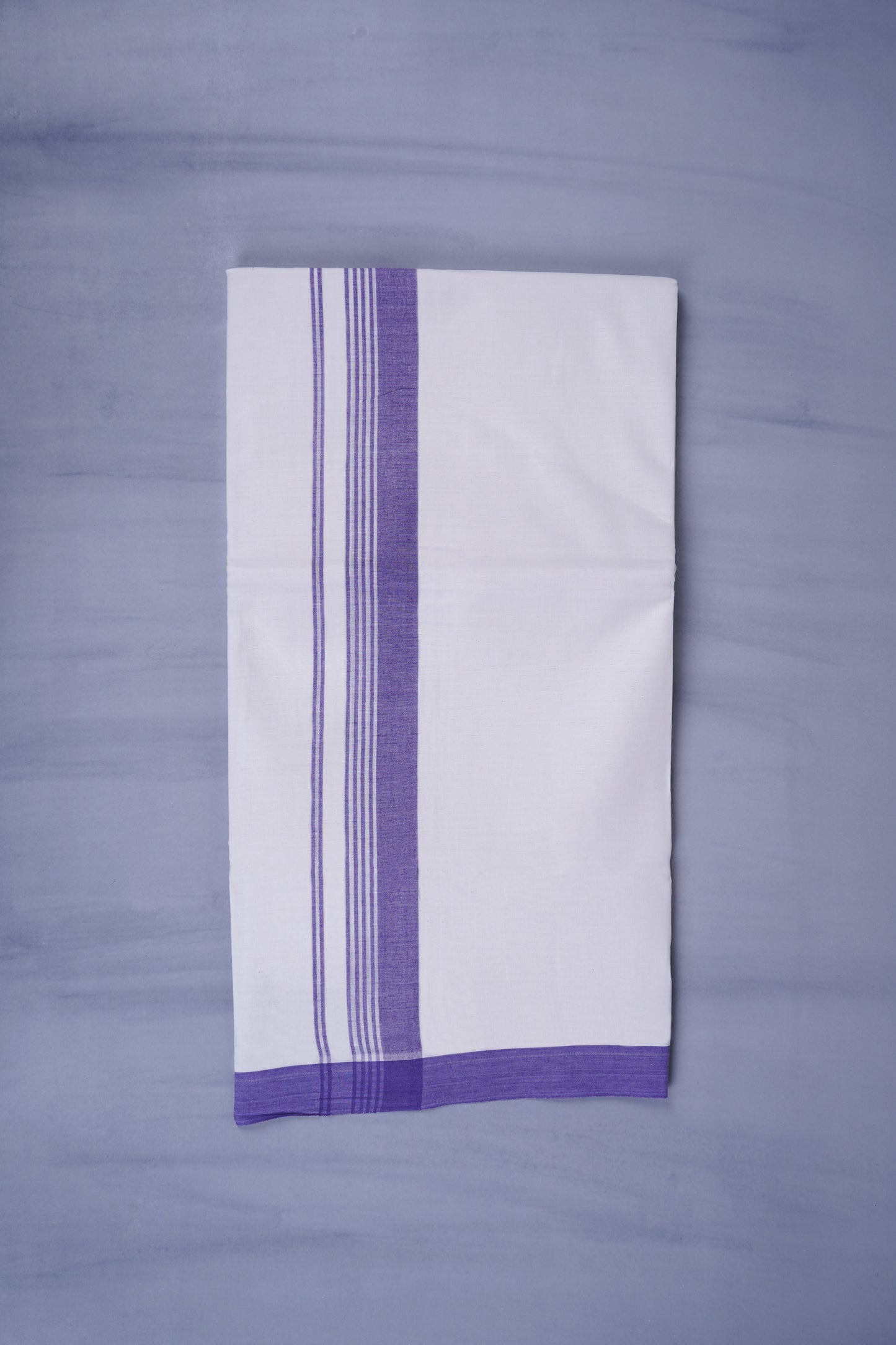 KERALOOM FINISH COTTON 327 W/D DHOTI 3.80 MTR - Violet