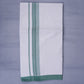 KERALOOM FINISH COTTON 333 W/D DHOTI 3.80 MTR - Light Green