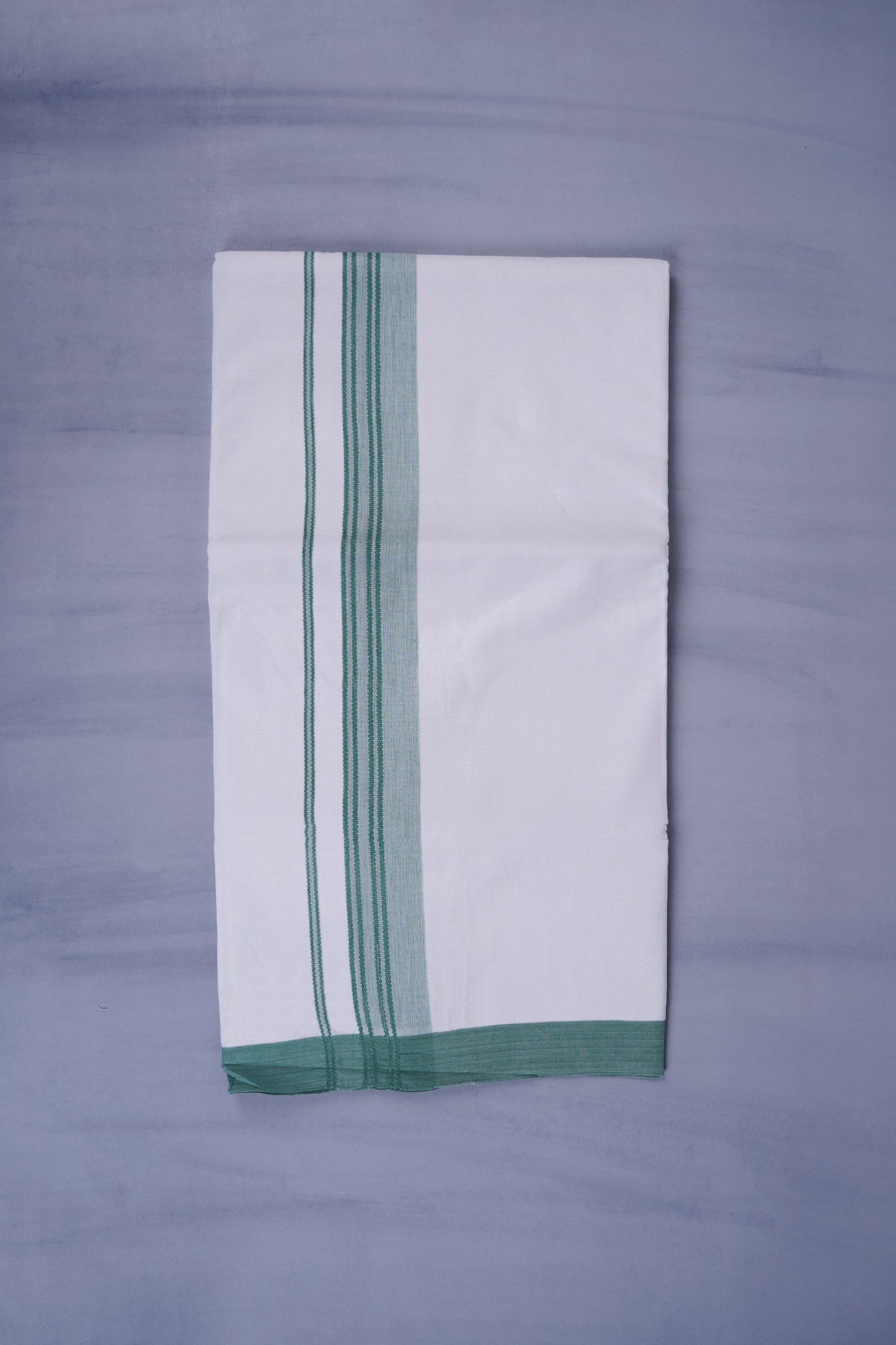 KERALOOM FINISH COTTON 333 W/D DHOTI 3.80 MTR - Light Green