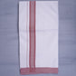 KERALOOM FINISH COTTON 329 W/D DHOTI 3.80 MTR - Light Pink