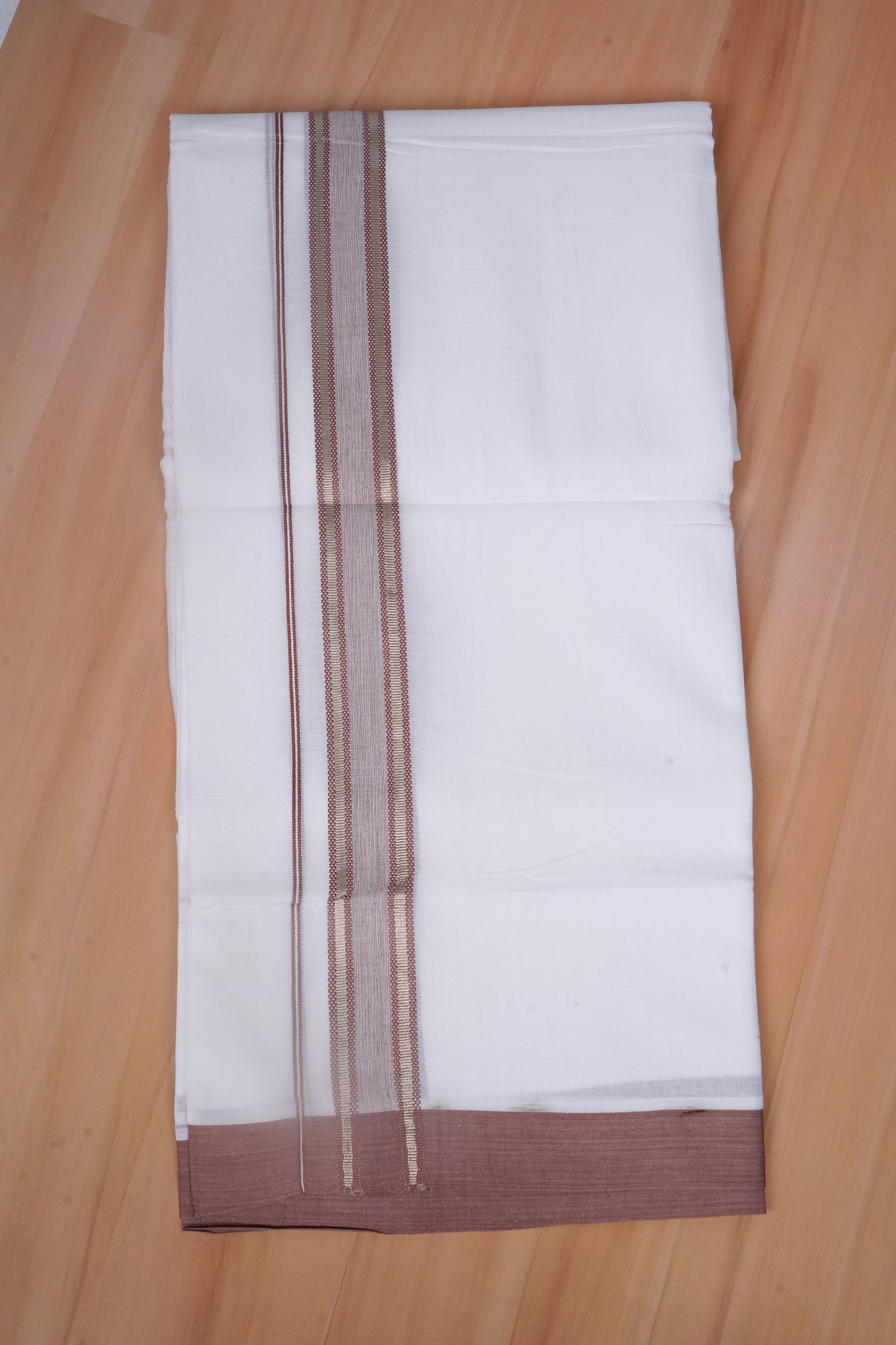 FCD-517 W/D DHOTI 3.80 MTR -  Brown