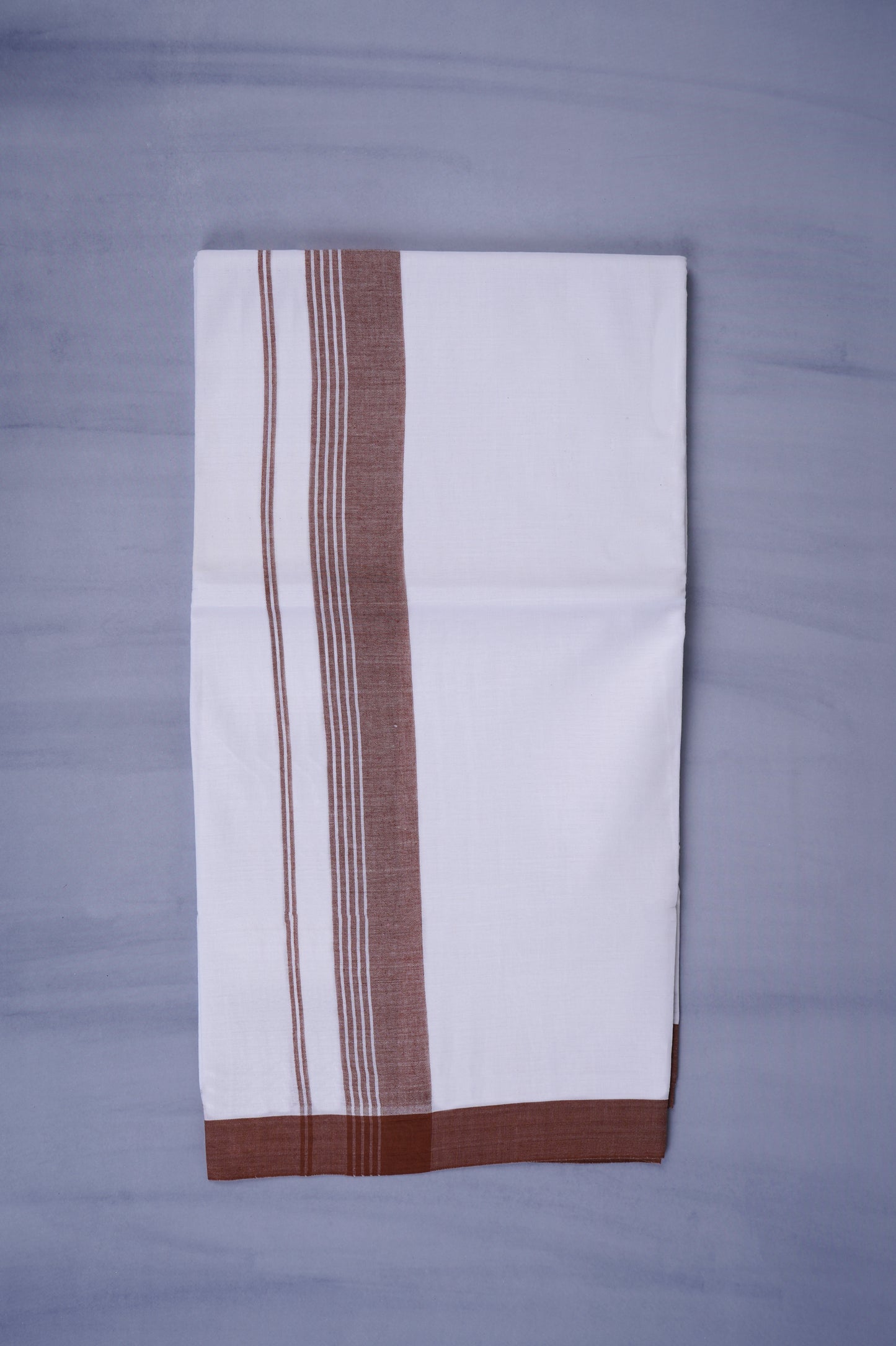KERALOOM FINISH COTTON 327 W/D DHOTI 3.80 MTR - Brown