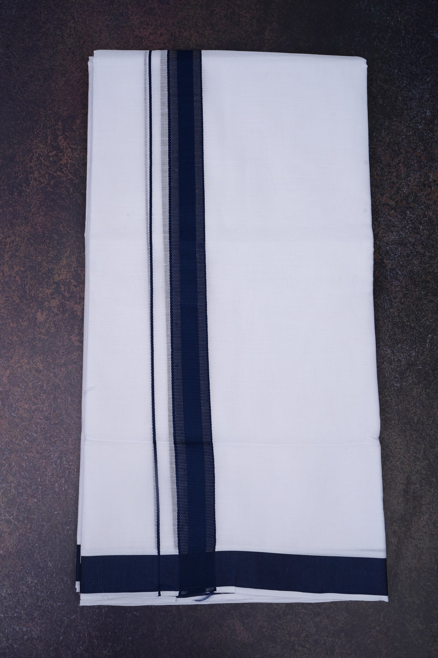 FD-177 W/D DHOTI 3.80 MTR-Dark Blue
