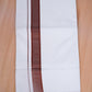 FCD-601 W/D DHOTI 3.80 MTR - Dark Brown