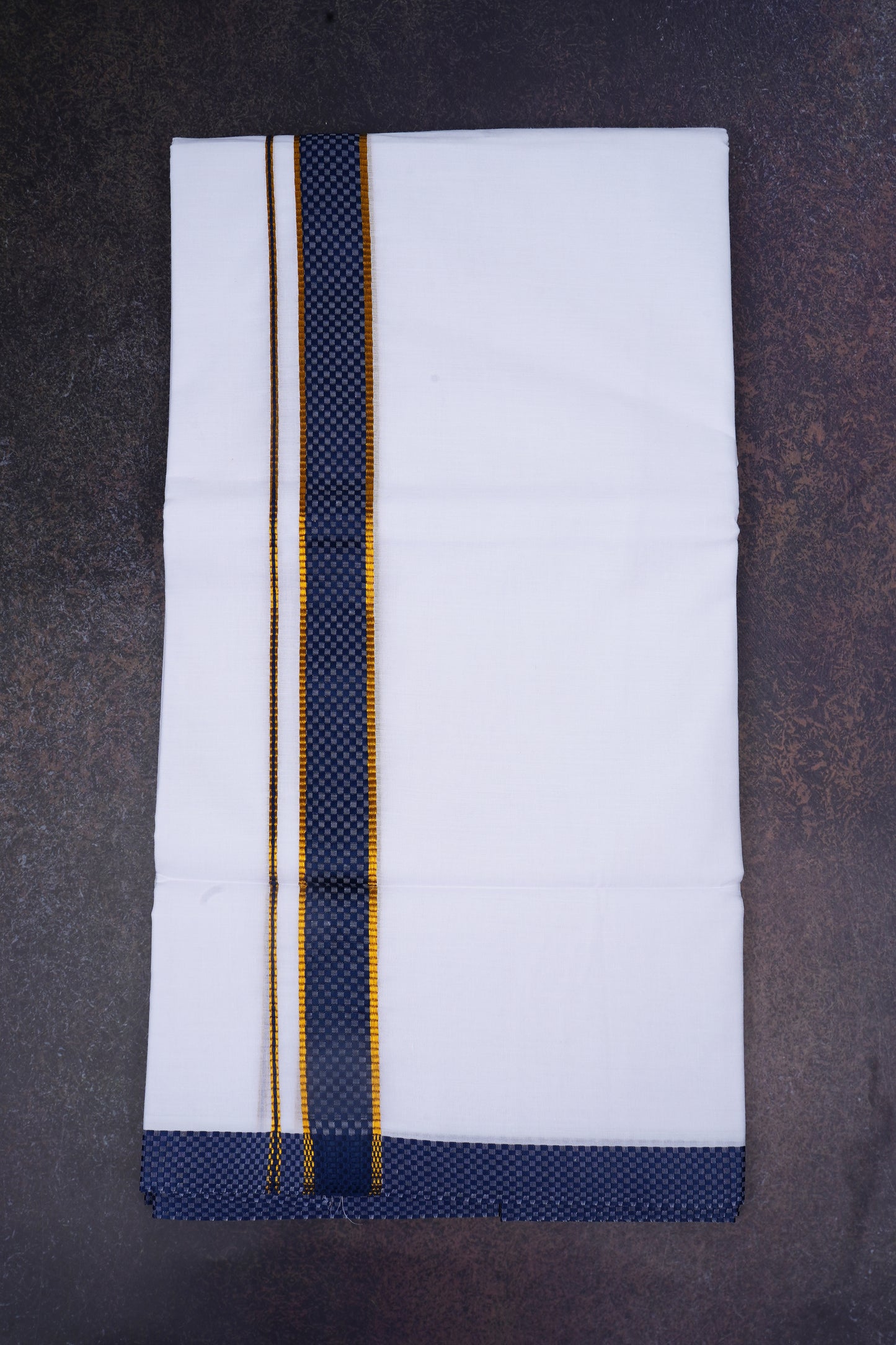 FD-200 W/D DHOTI 3.80 MTR-Dark Blue
