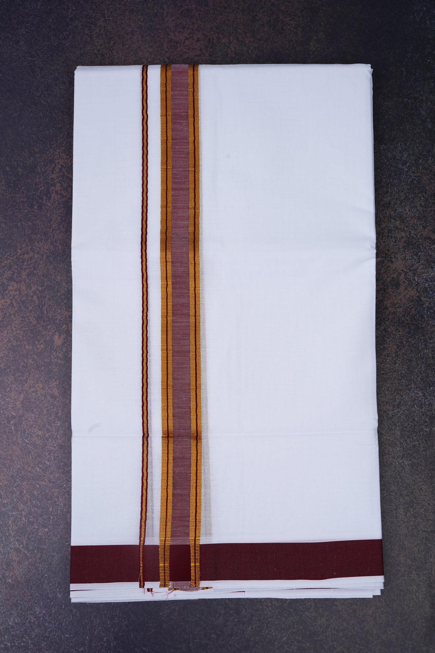 FD-172 W/D DHOTI 3.80 MTR- Brown