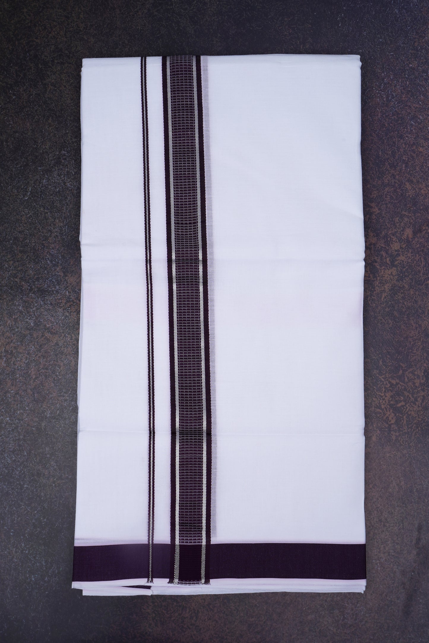 FD-167 W/D DHOTI 3.80 MTR-Dark maroon
