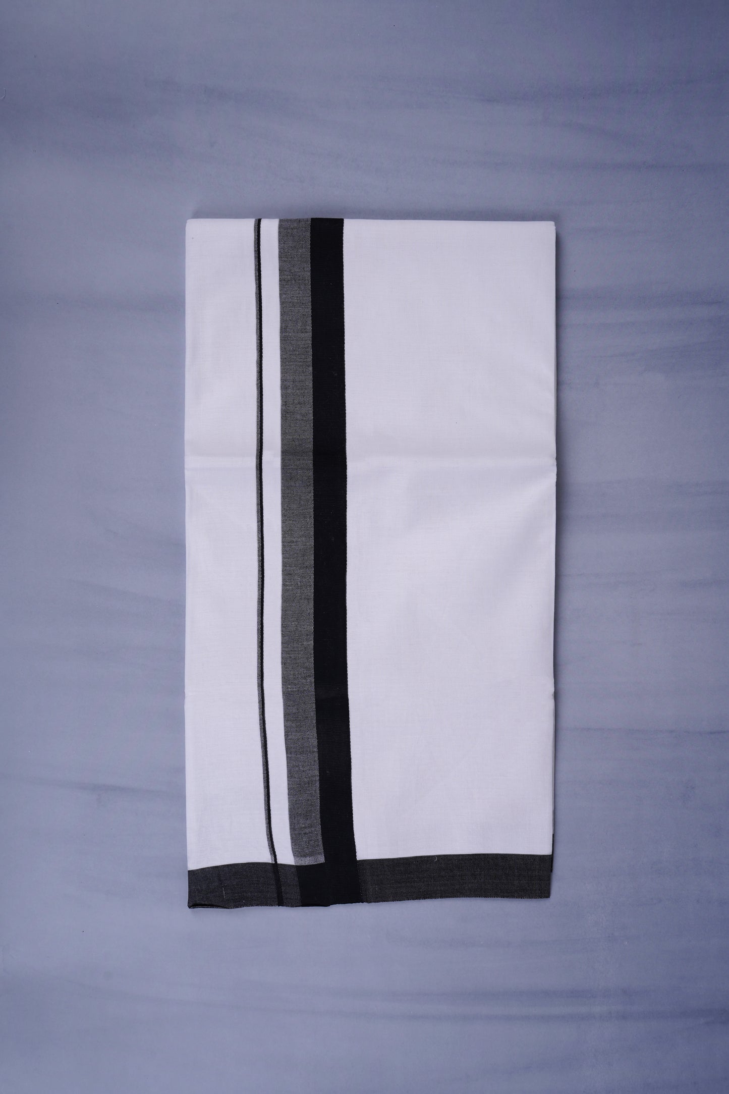 KERALOOM FINISH COTTON 332 W/D DHOTI 3.80 MTR - Black