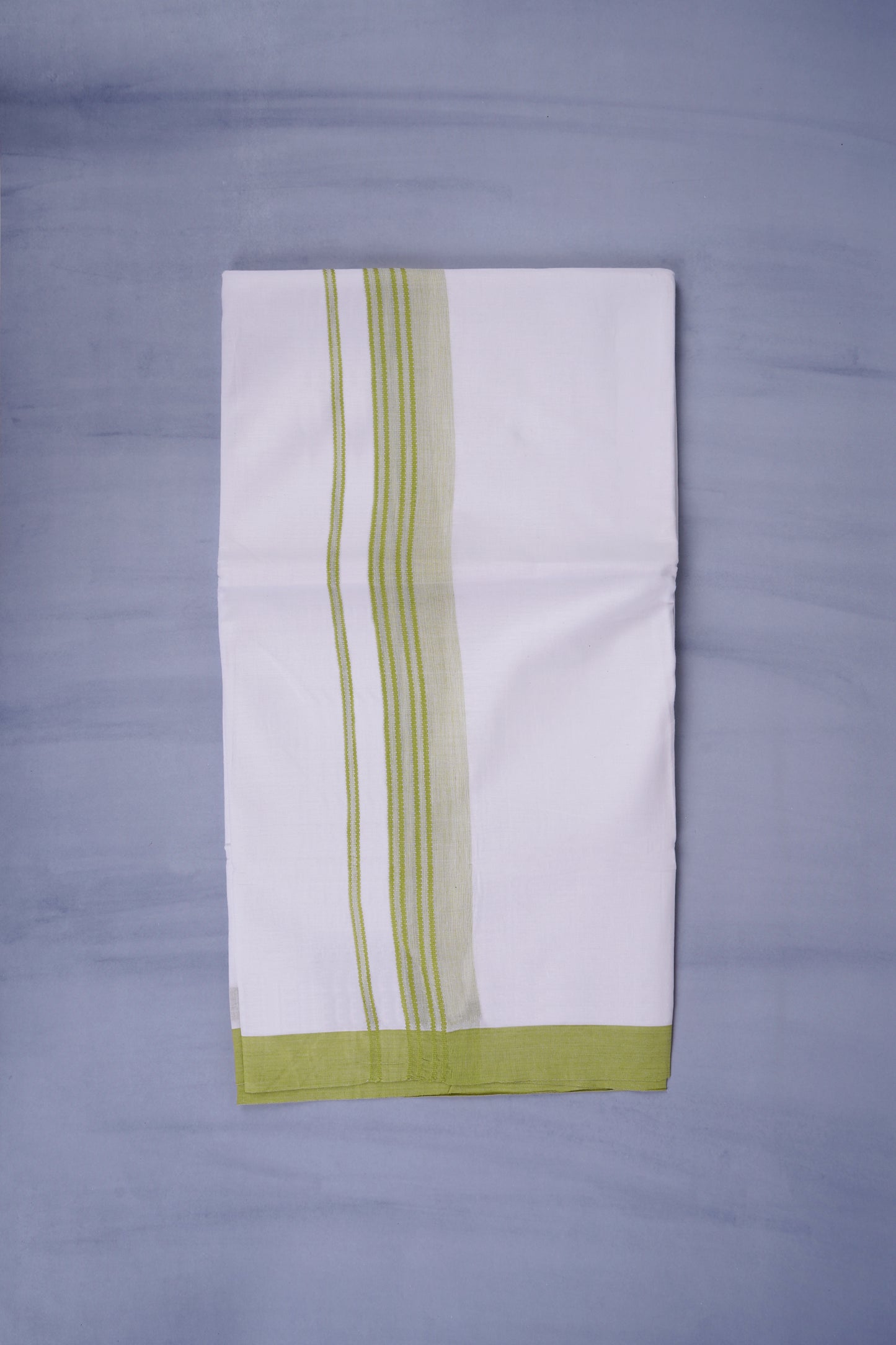 KERALOOM FINISH COTTON 333 W/D DHOTI 3.80 MTR - Green