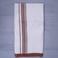 KERALOOM FINISH COTTON 333 W/D DHOTI 3.80 MTR - Brown
