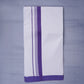 KERALOOM FINISH COTTON 332 W/D DHOTI 3.80 MTR - Violet