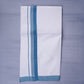 KERALOOM FINISH COTTON 332 W/D DHOTI 3.80 MTR - Light Blue