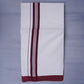 KERALOOM FINISH COTTON 331 W/D DHOTI 3.80 MTR - Maroon