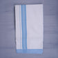 KERALOOM FINISH COTTON 329 W/D DHOTI 3.80 MTR - Sky Blue