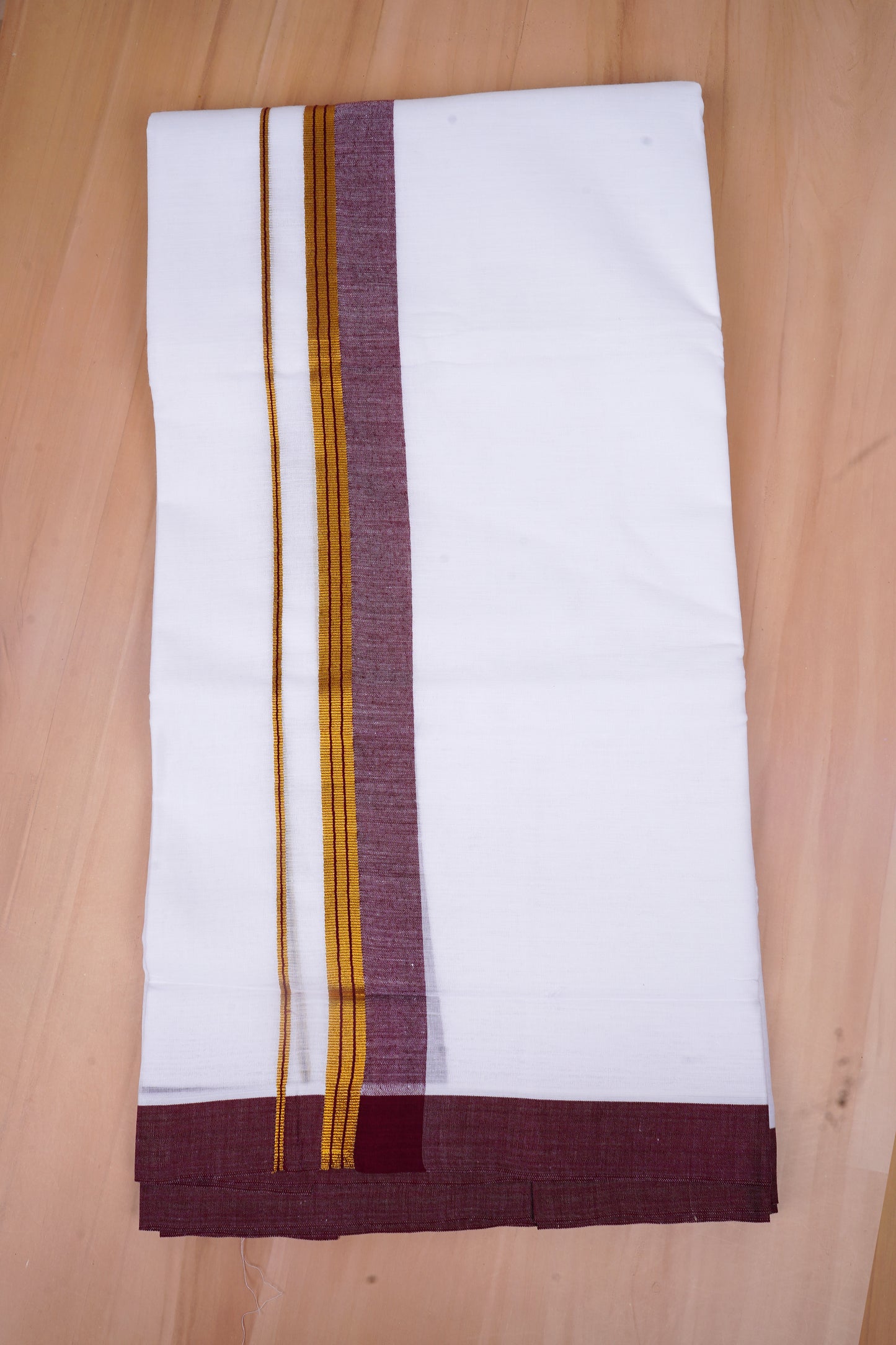 FCD-528 W/D DHOTI 3.80 MTR-Dark Maroon